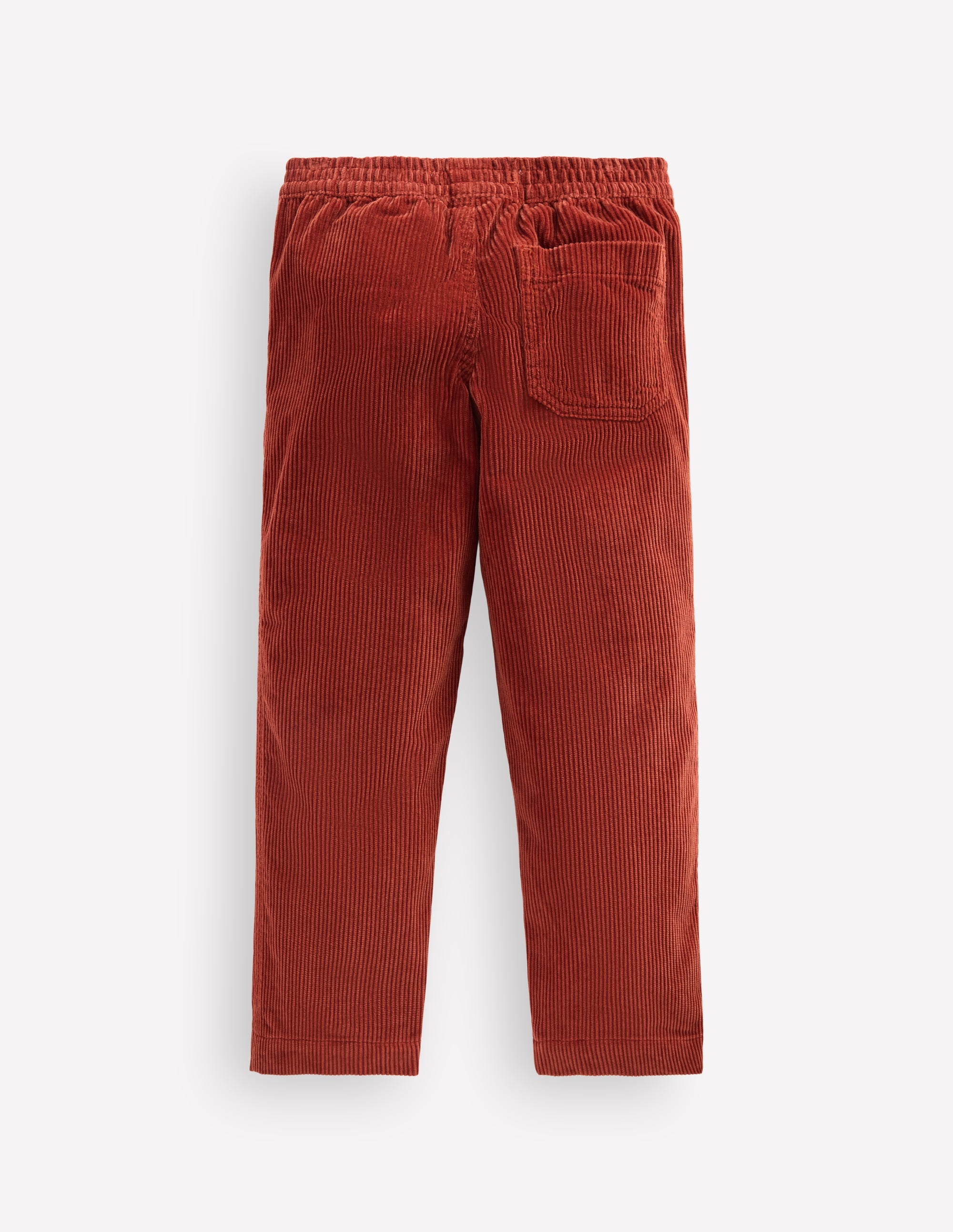Pull-on Cord Trousers-BURNT HENNA - Image 2