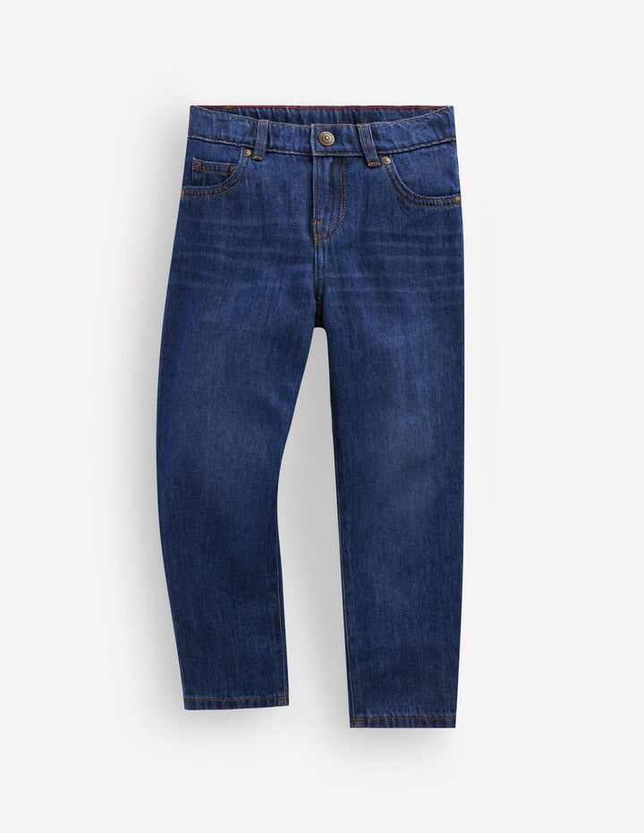 Regular Straight Jeans-MID WASH