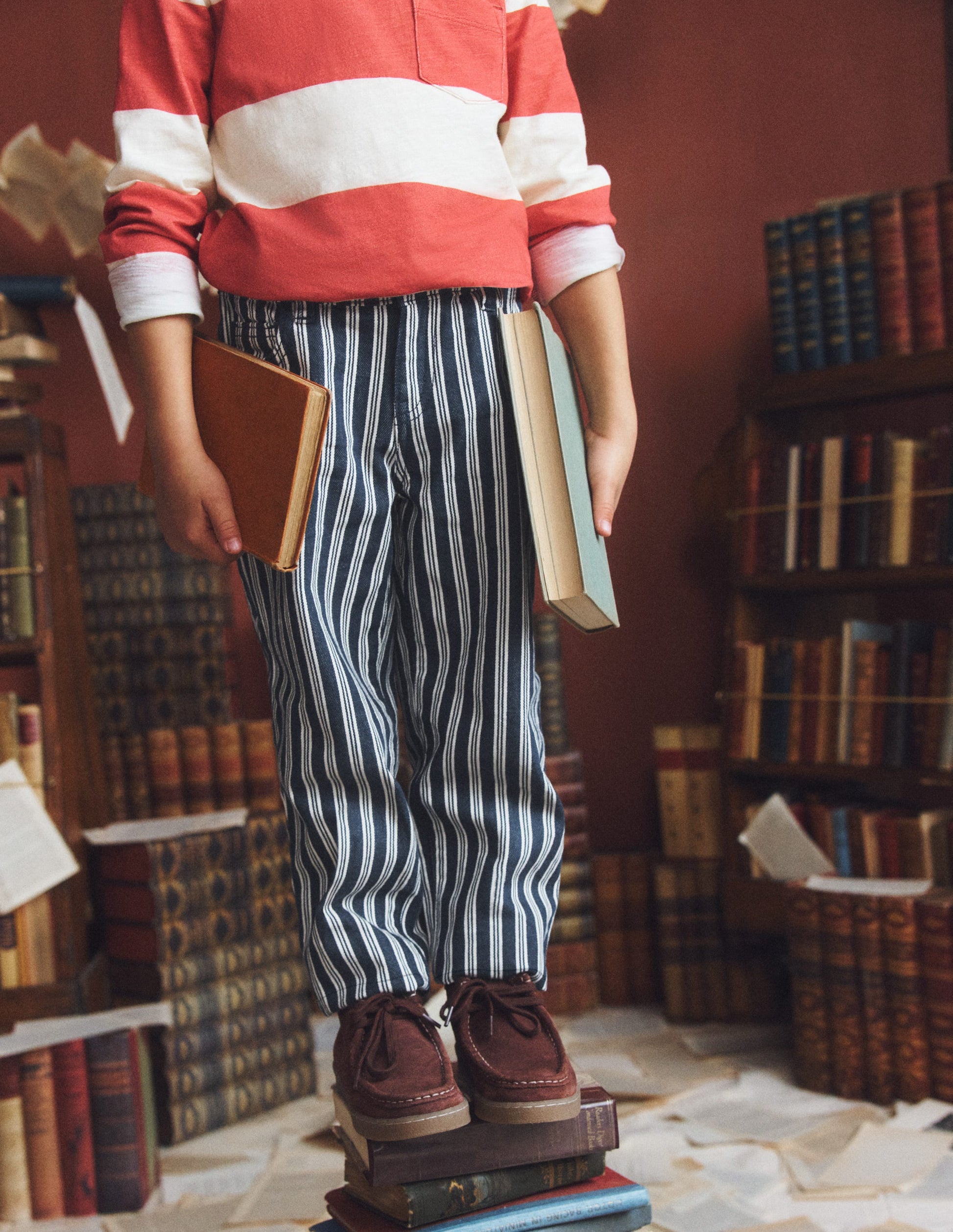 Regular Straight Jeans-Pin Stripe-5