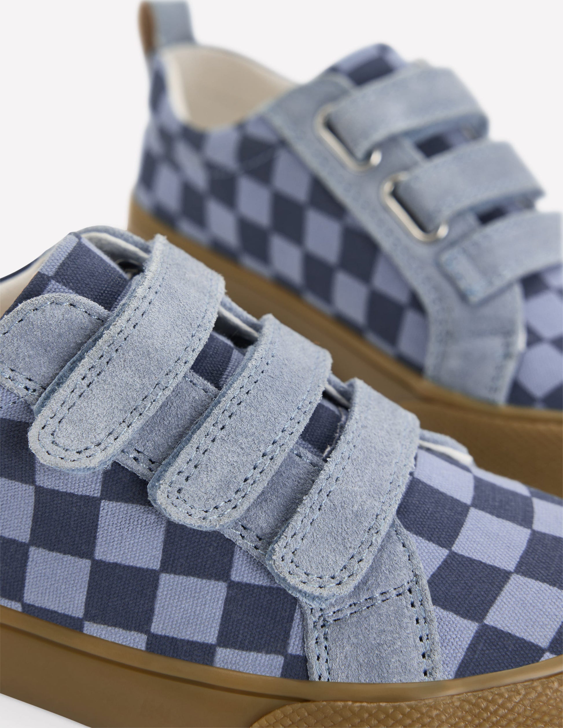 Low Tops (Boys)-Checkerboard Blue-3