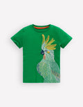 Superstitch T-Shirt-Green Tambourine Cockatoo