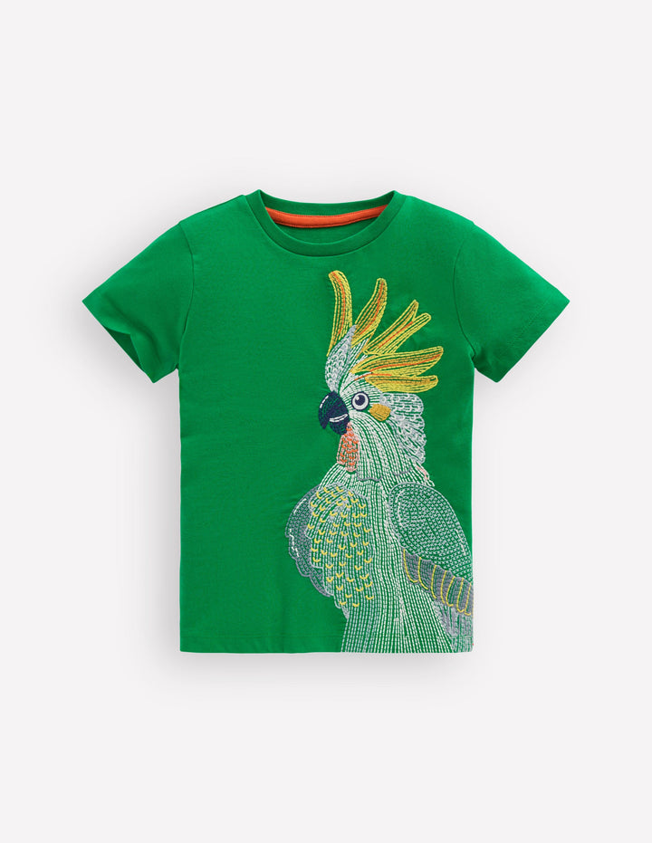 Superstitch T-Shirt-Green Tambourine Cockatoo