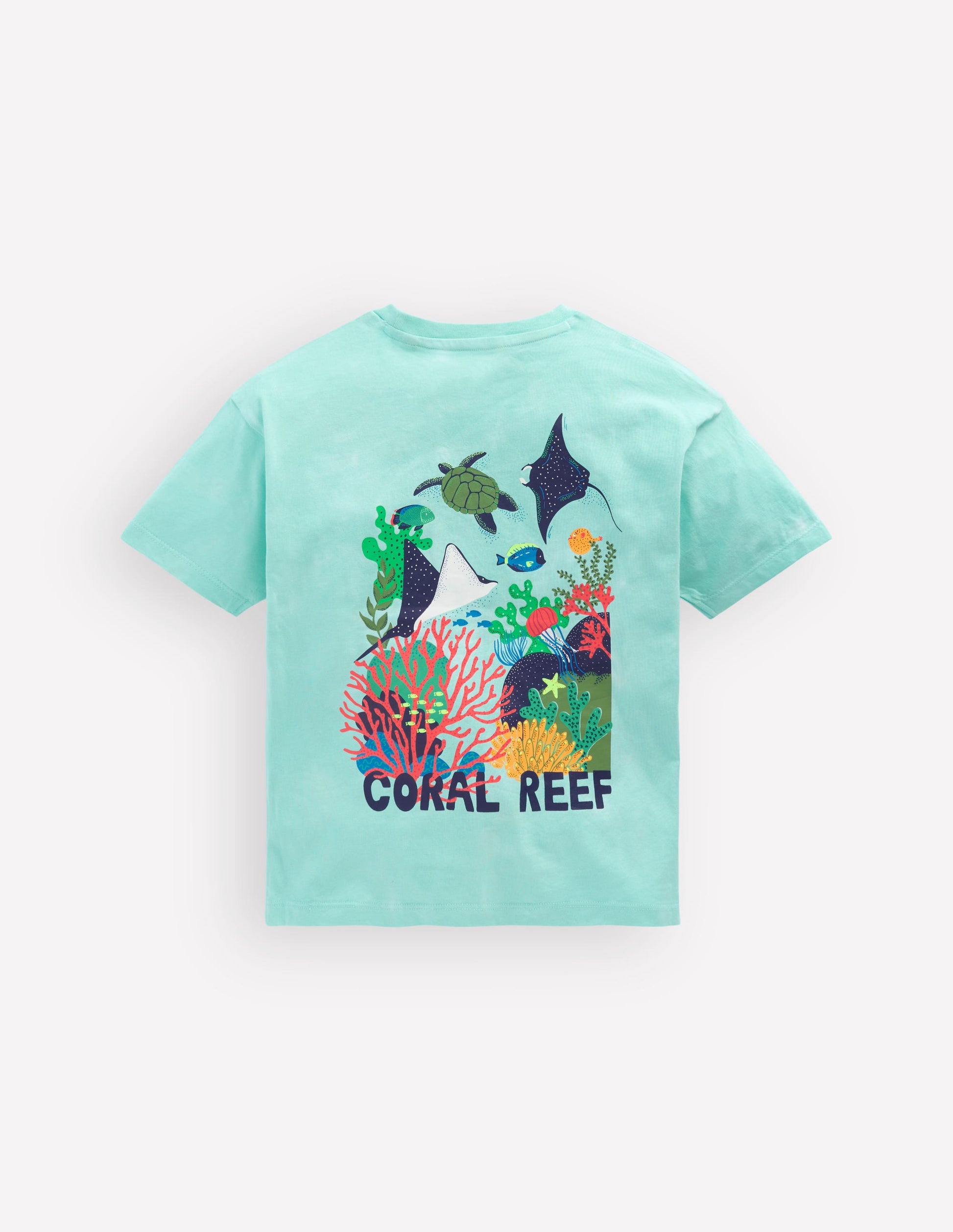 Front & Back Printed T-shirt-Tie Dye Coral Reef-5