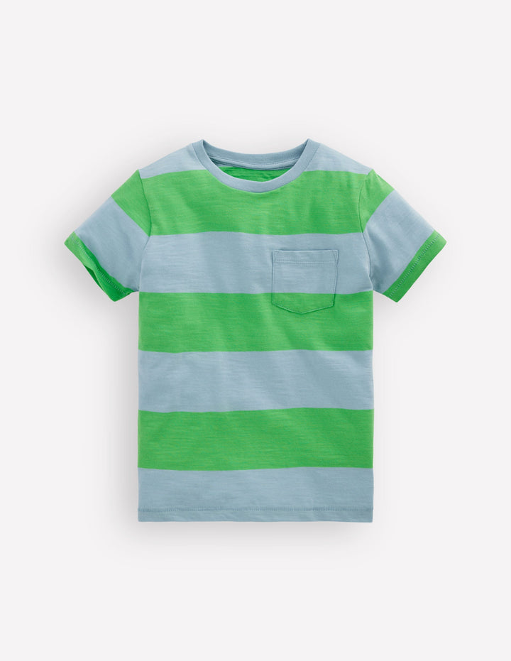 Everyday Short Sleeve T-Shirt-Parakeet Green/Vintage Blue