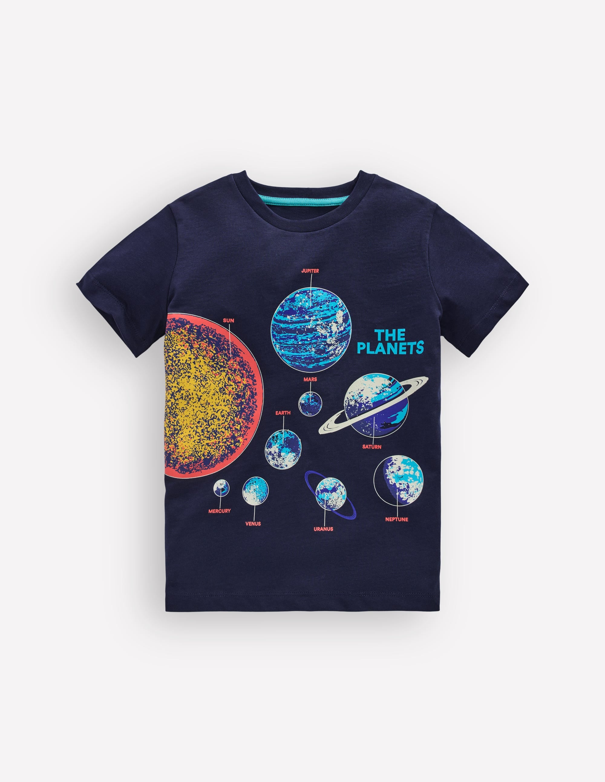 Glow-In-The-Dark T-shirt-Dark Blue Space - Image 1