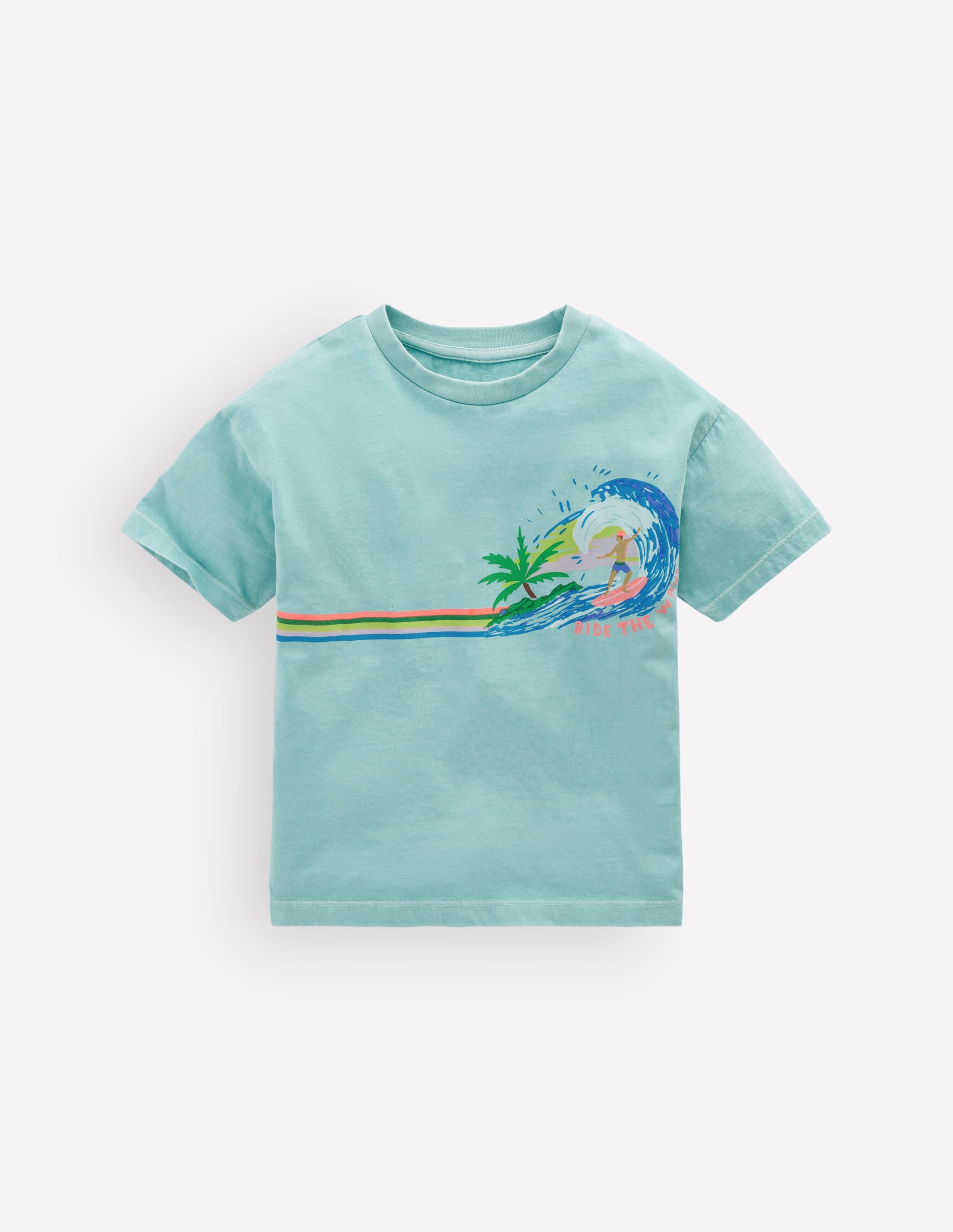 Relaxed Graphic T-shirt-Nile Blue Surf - Image 1