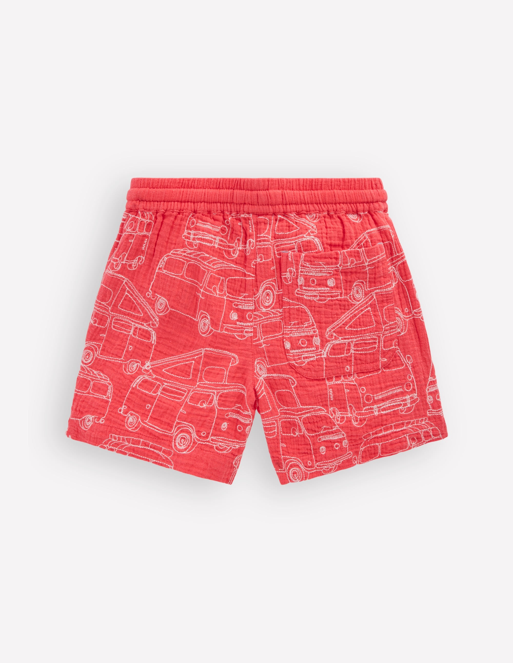 Double Cloth Shorts-Cayenne Embroidery - Image 3