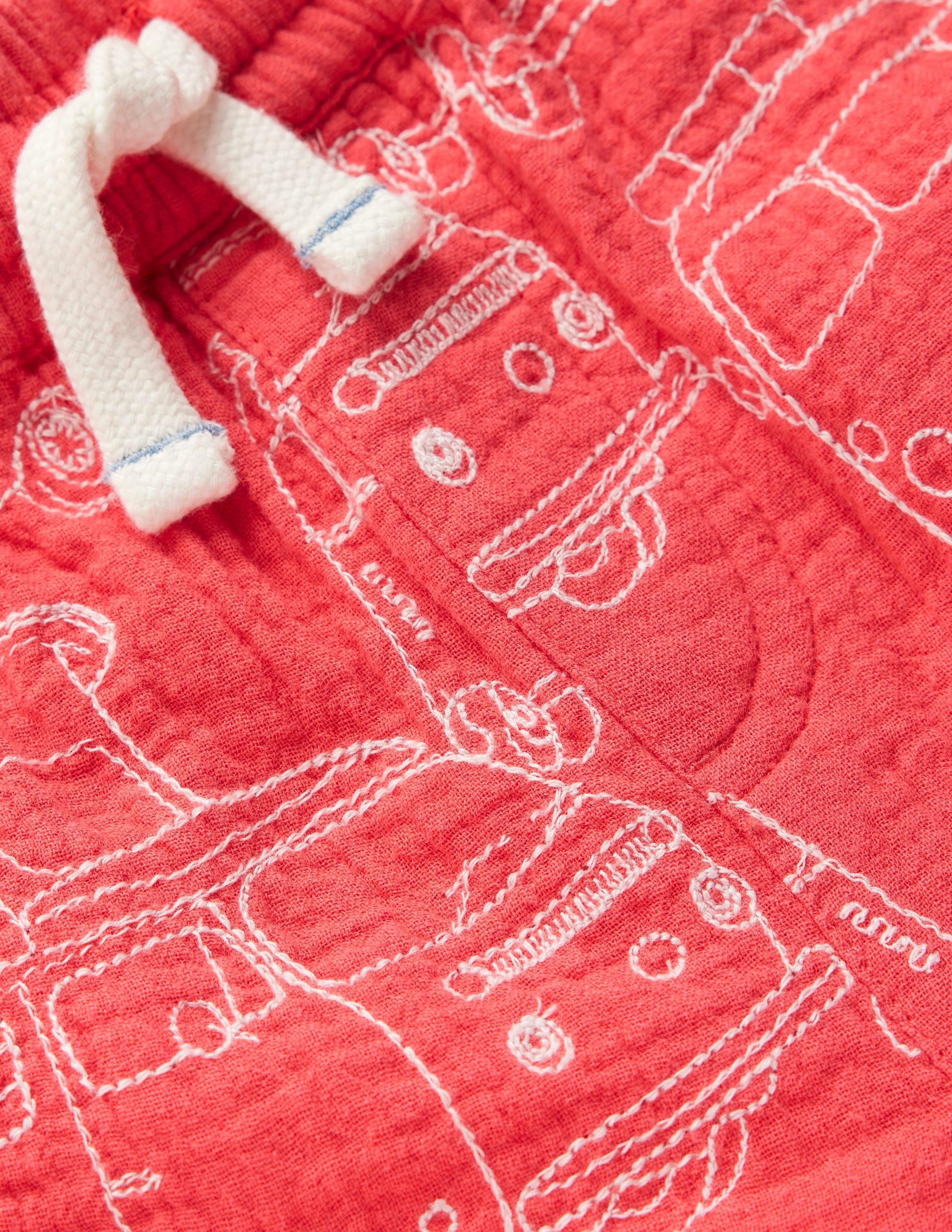 Double Cloth Shorts-Cayenne Embroidery - Image 4