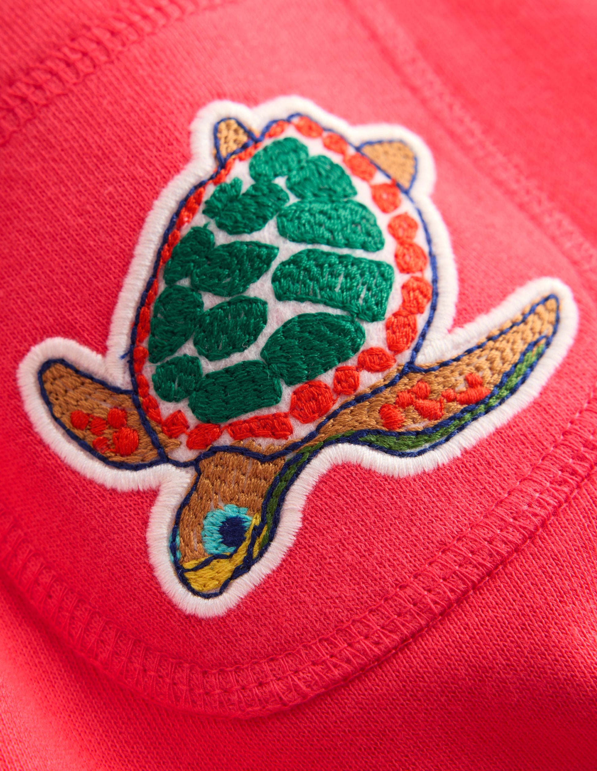 Superstitch Badge Shorts-Jam Red Holiday-3