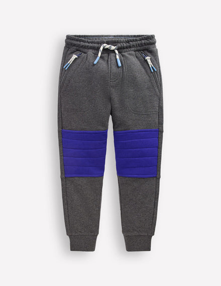 Warrior Knee Joggers-Grey Quilted Knee