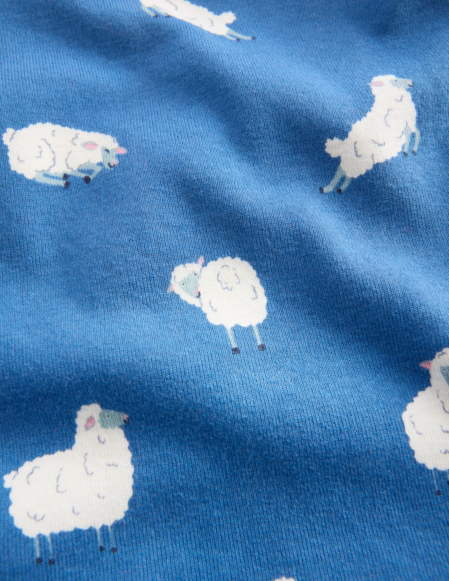 Snug Long John Pyjamas-Bluejay Sheep
