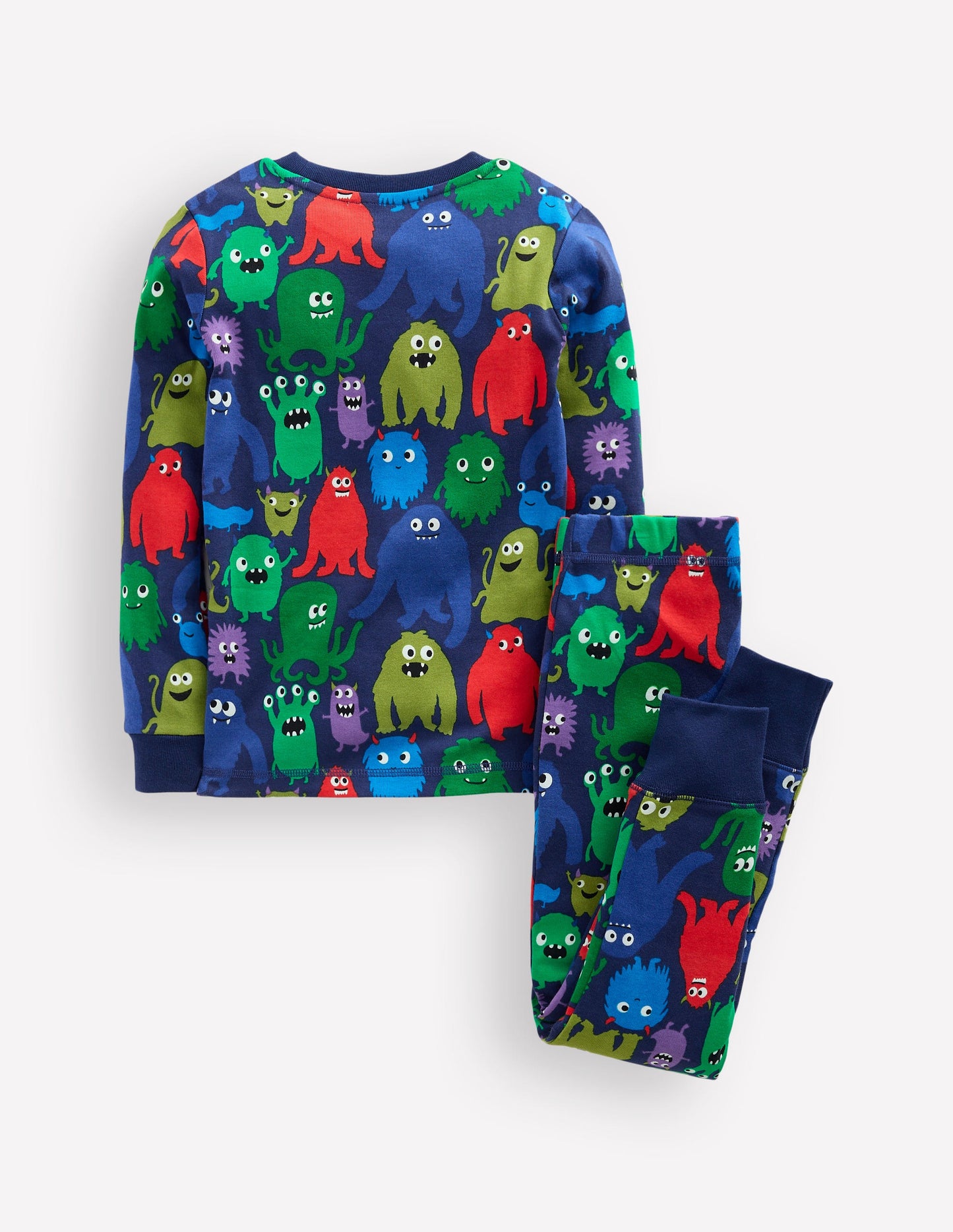 Snug Glow-in-the-dark Pyjamas-Navy Monster