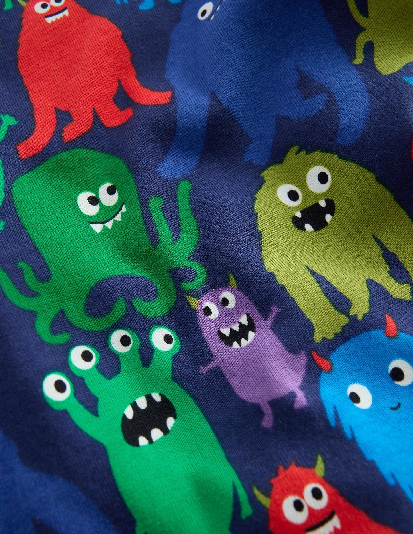 Snug Glow-in-the-dark Pyjamas-Navy Monster