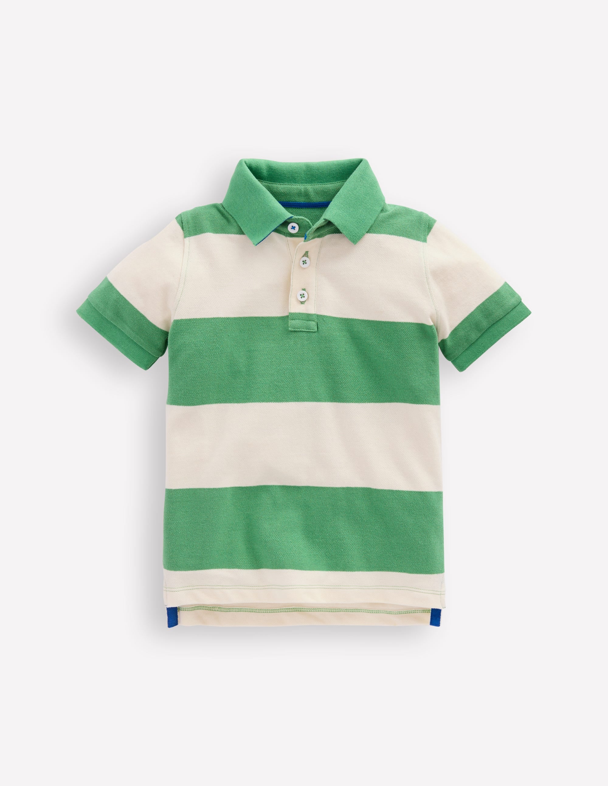 Piqué Polo Shirt-MING GREEN / COCONUT MILK - Image 1