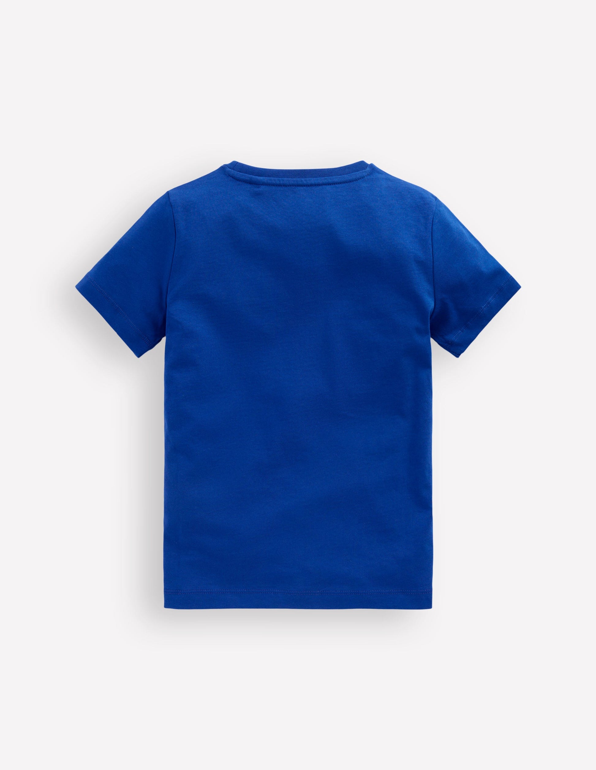 Short Sleeve Graphic T-shirt-Bright Blue Jurasic Era-2