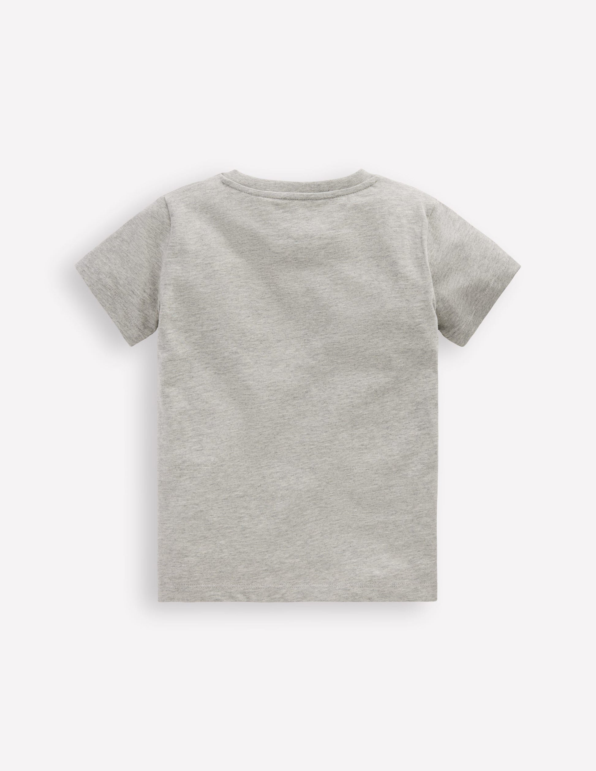 Short Sleeve Graphic T-shirt-Grey Marl Dinos-2