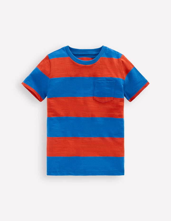 Everyday Short Sleeve T-Shirt-AURORA RED / DIRECTOIRE BLUE