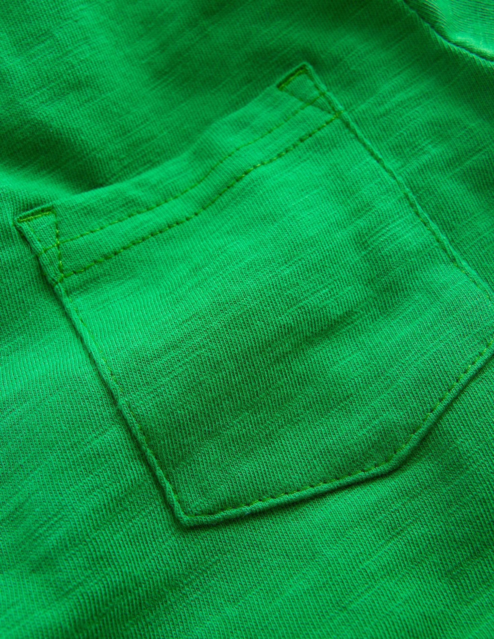 Slub Polo Shirt-Highland Green-3