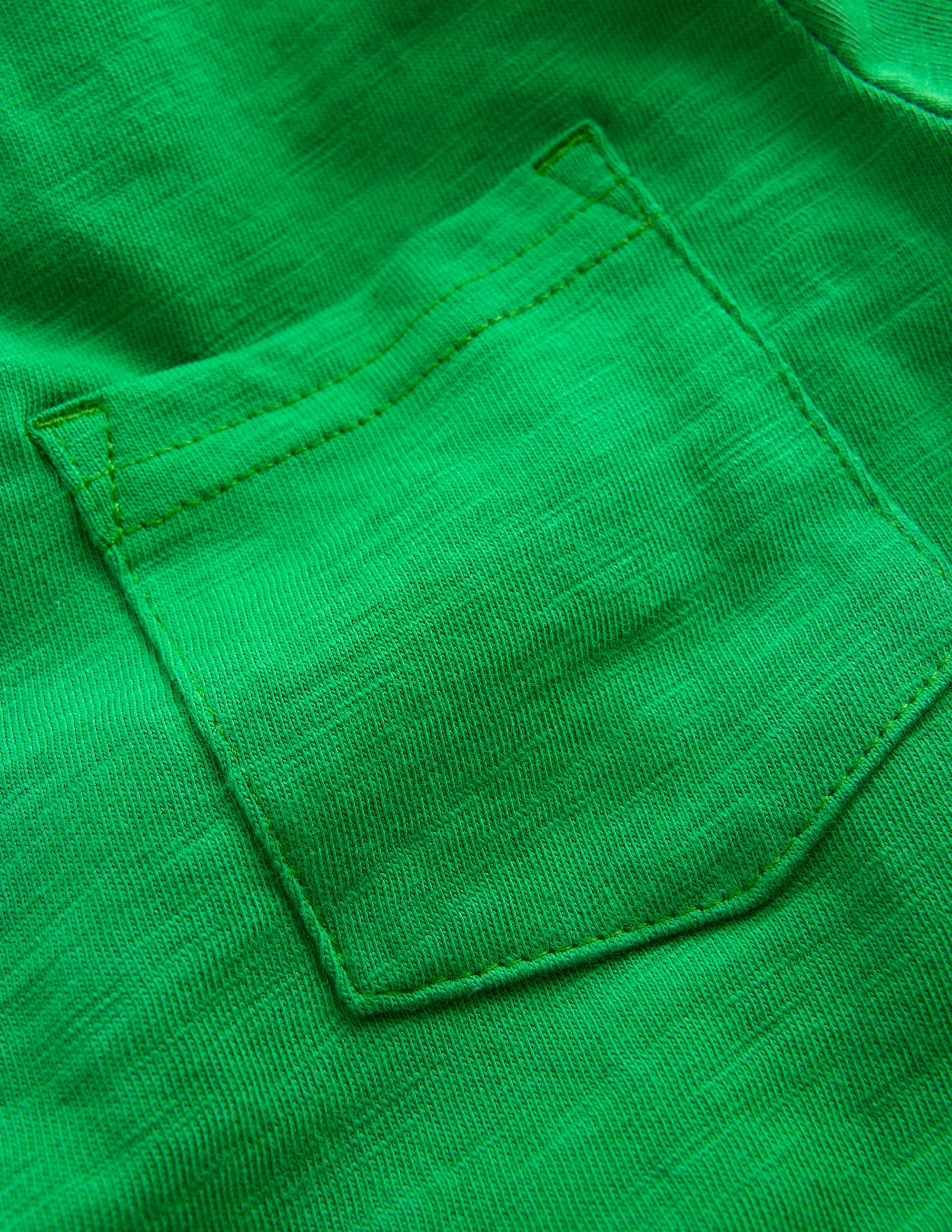 Slub Polo Shirt-Highland Green - Image 3