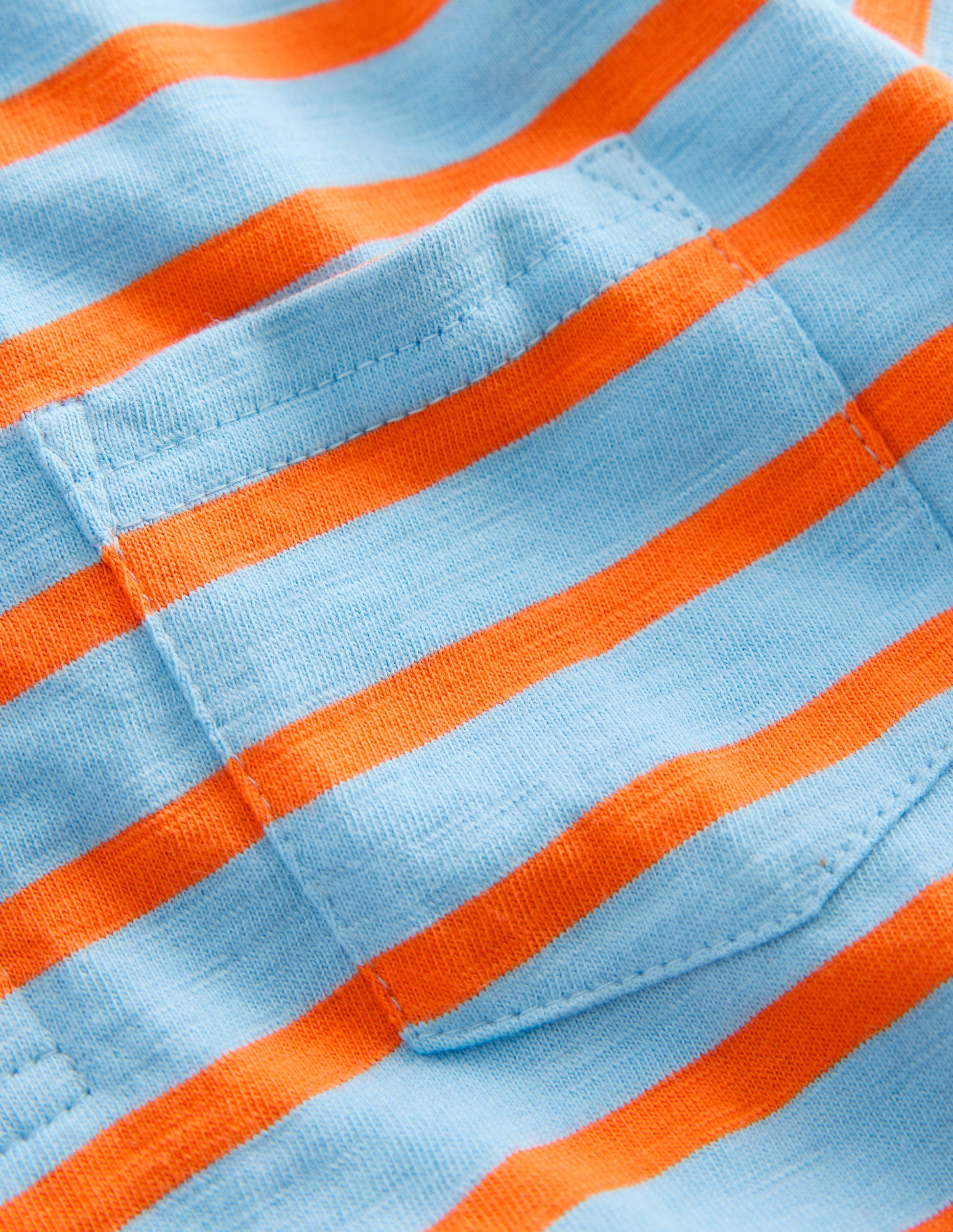 Slub Polo Shirt-Glacier Blue/ Firecracker Red-3