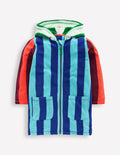 Towelling Zip-Up Throw-On-Hotch Stripe