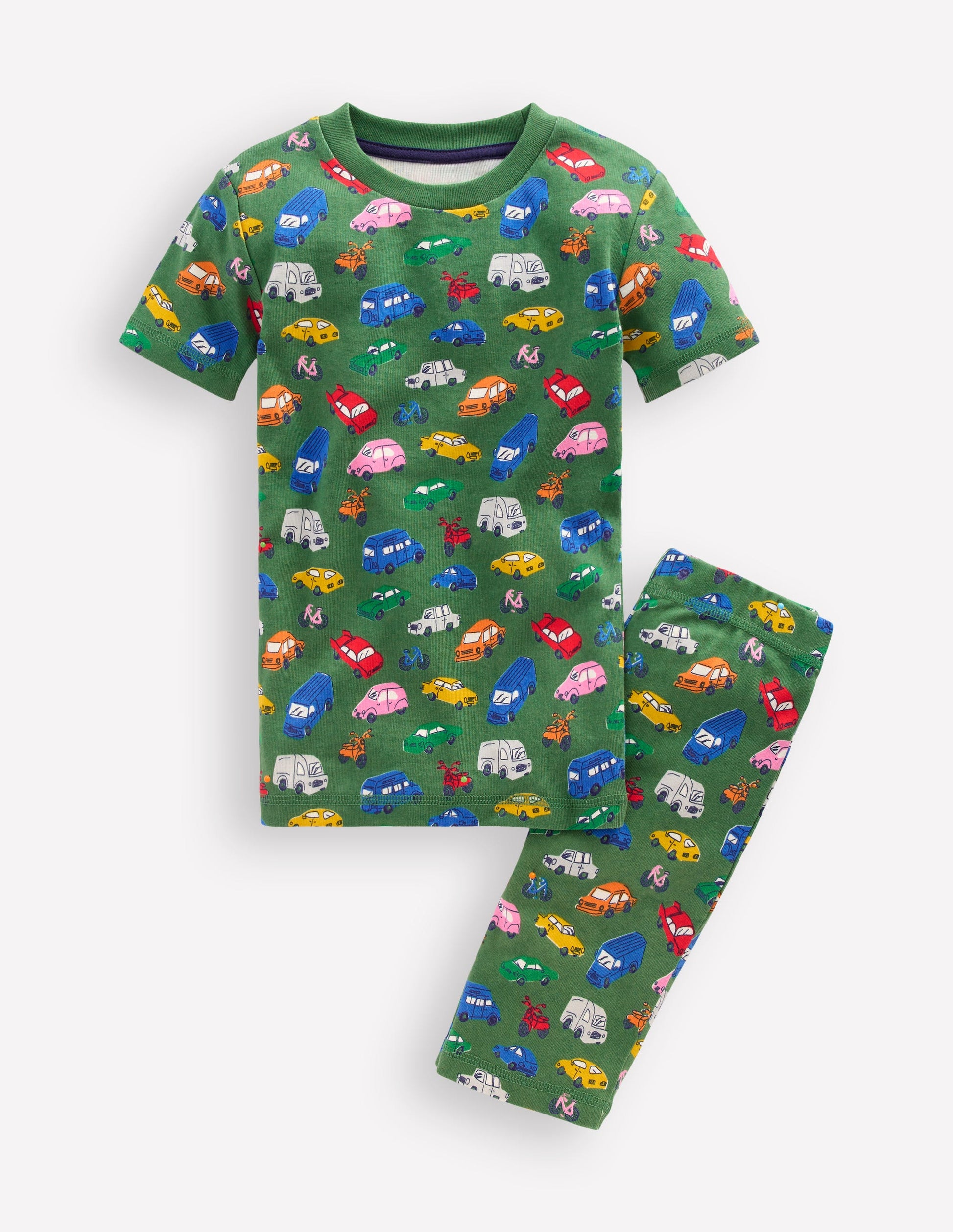 Snug Short John Pyjamas-Traffic Jam-1