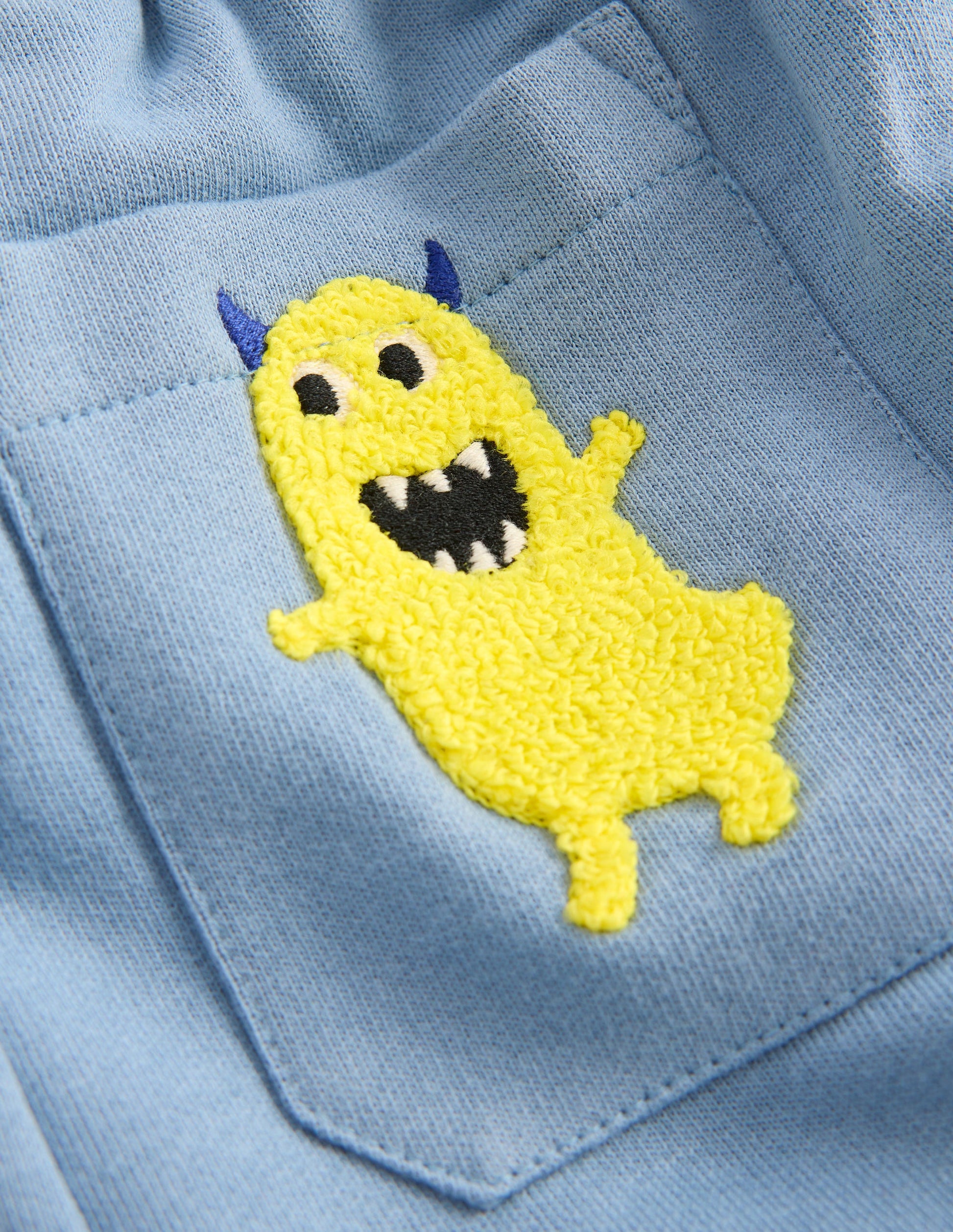 Fun Joggers-French Blue Monster Applique-6