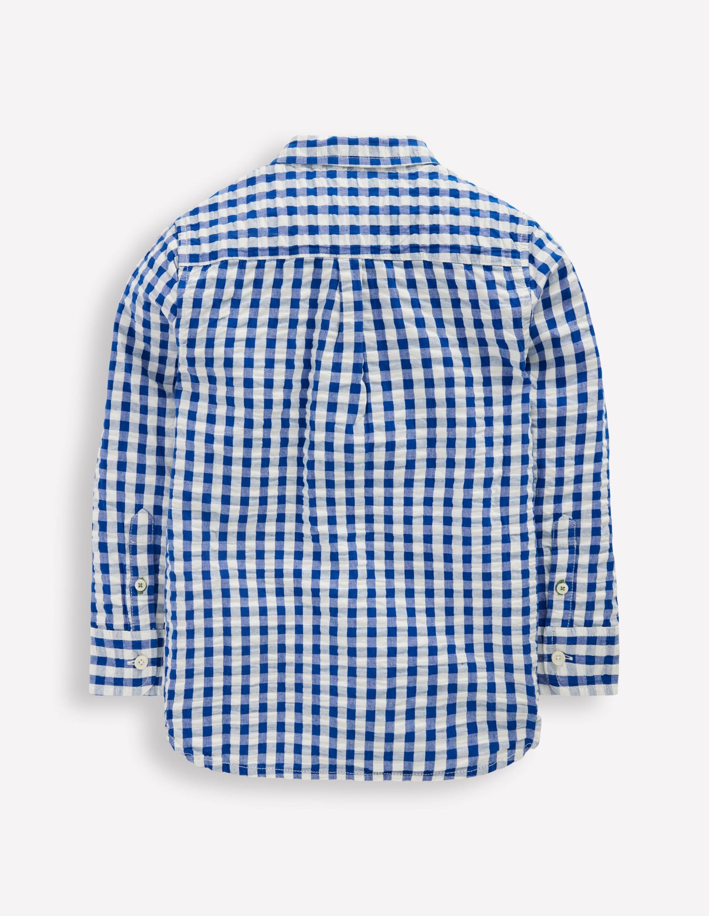Cotton Shirt-Blue Gingham