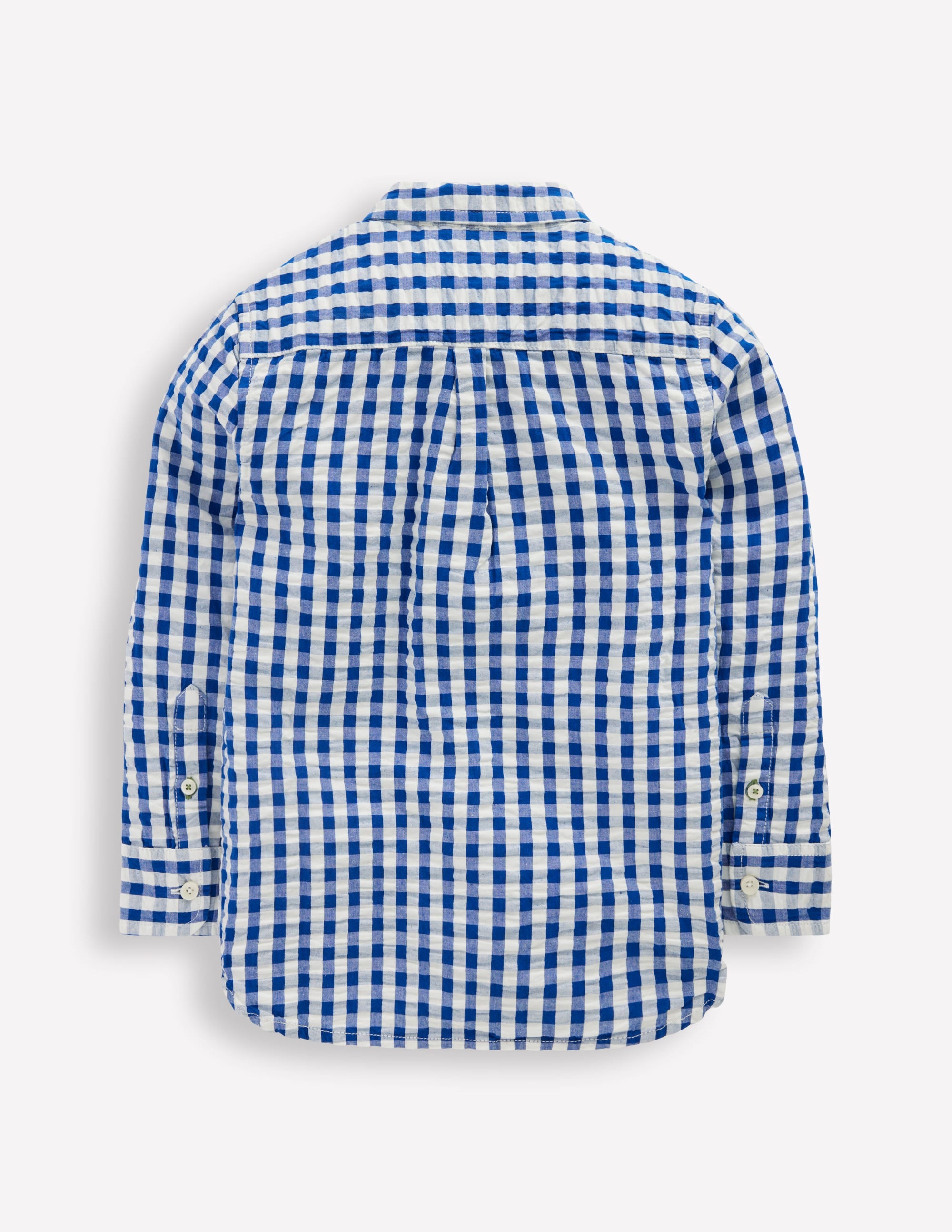 Cotton Shirt-Blue Gingham - Image 3