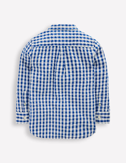 Cotton Shirt-Blue Gingham-4