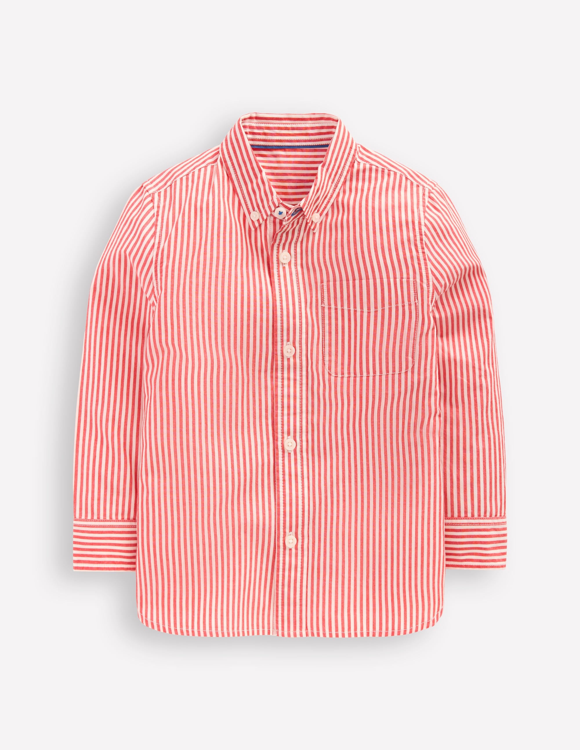 Cotton Shirt-Red Ticking - Image 4