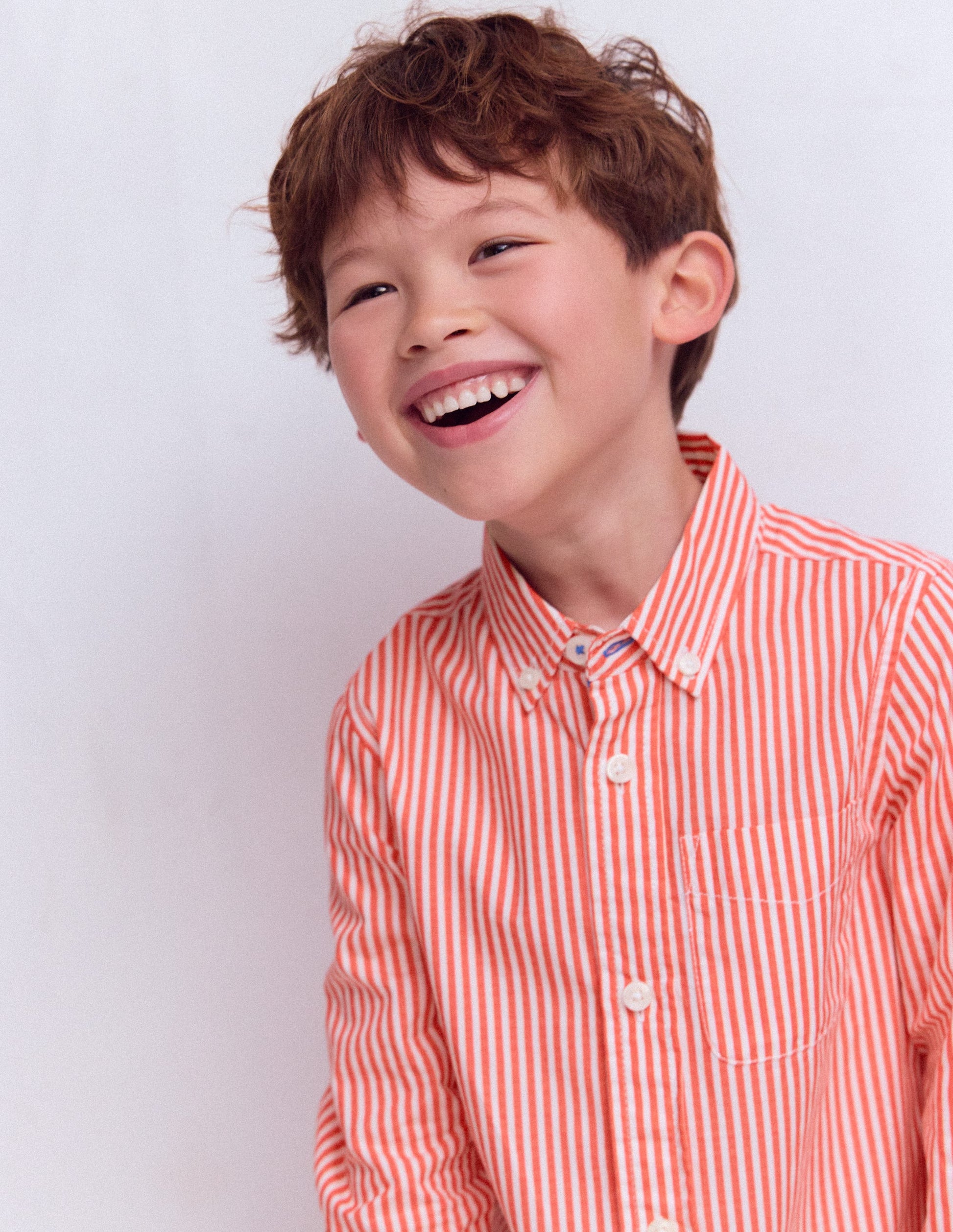 Cotton Shirt-Red Ticking-3