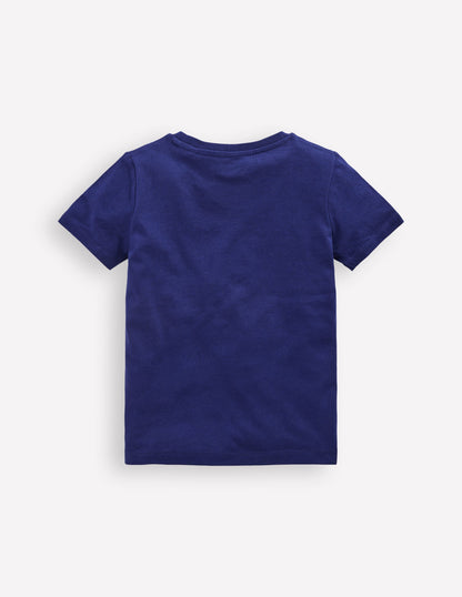 Glow Superstitch T-Shirt-MEDIEVAL BLUE-2