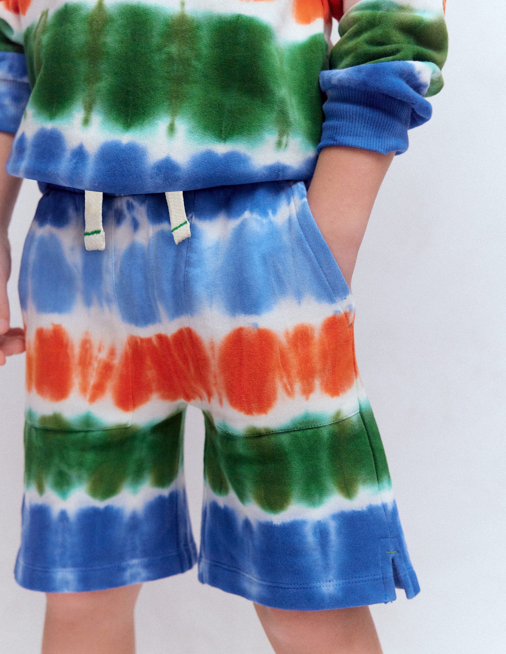 Tie Dye Shorts-Multi-1