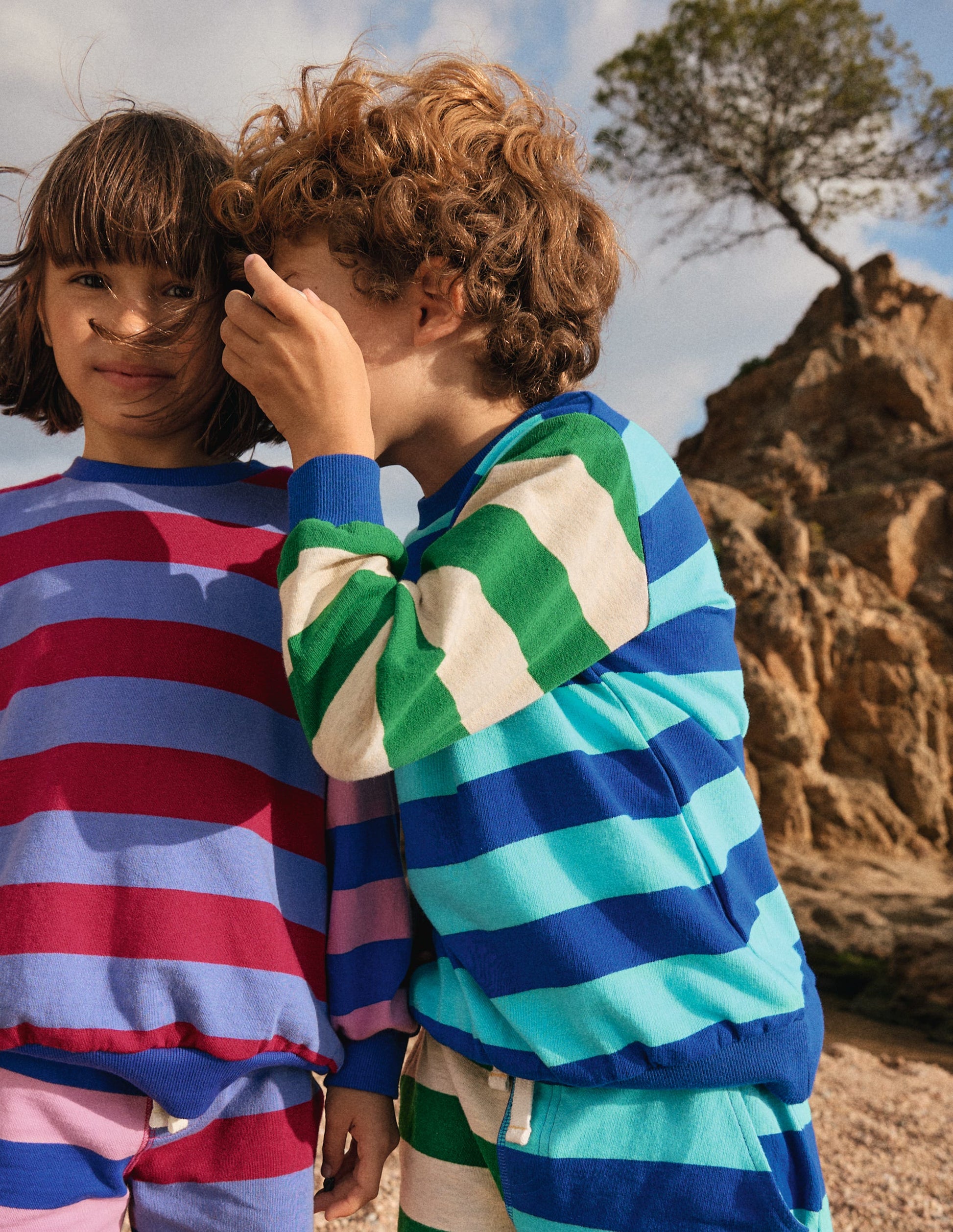 Everyday Printed Sweatshirt-Hotch Stripe-4