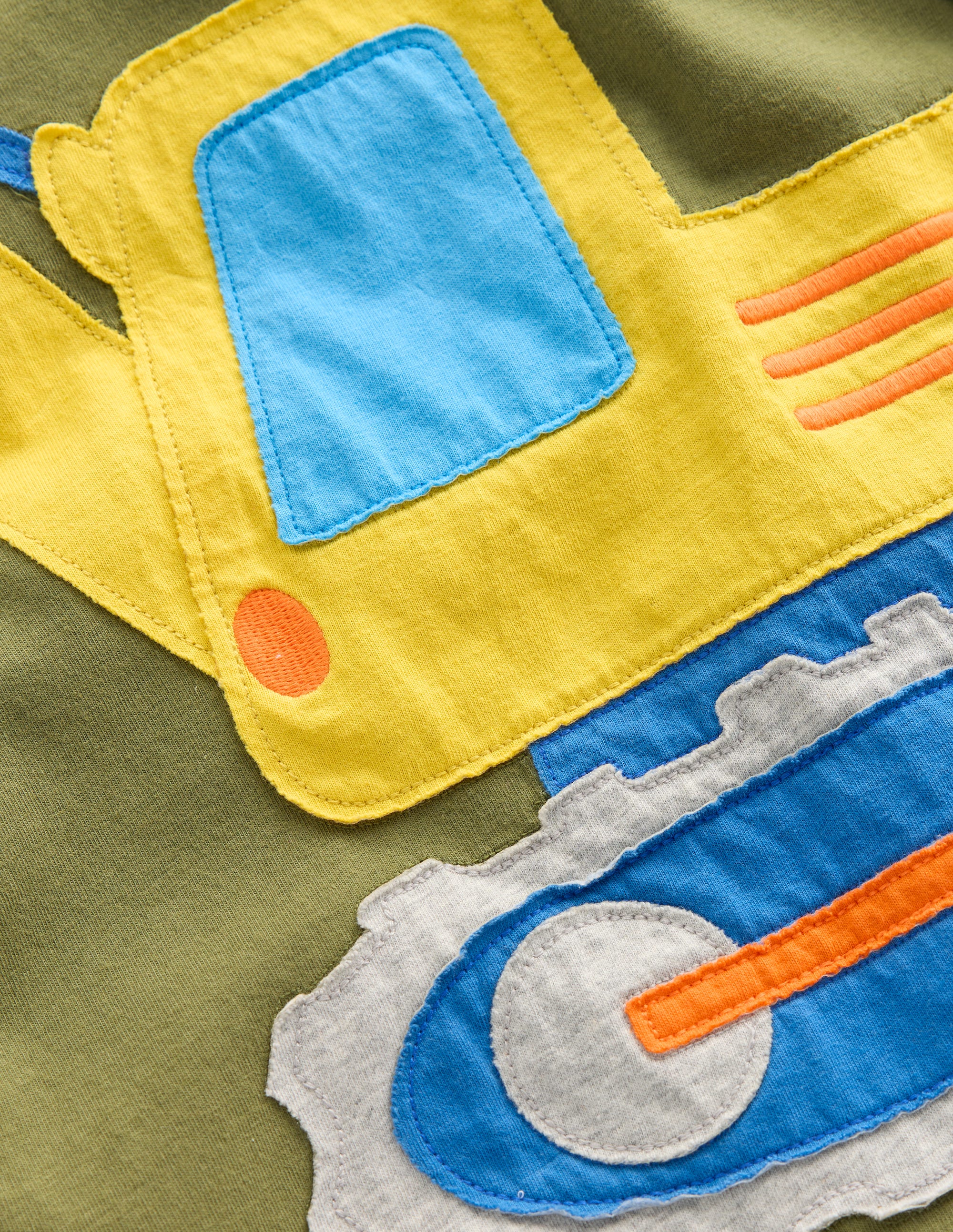 Fun Appliqué T-shirt-Lucky Green Digger - Image 3