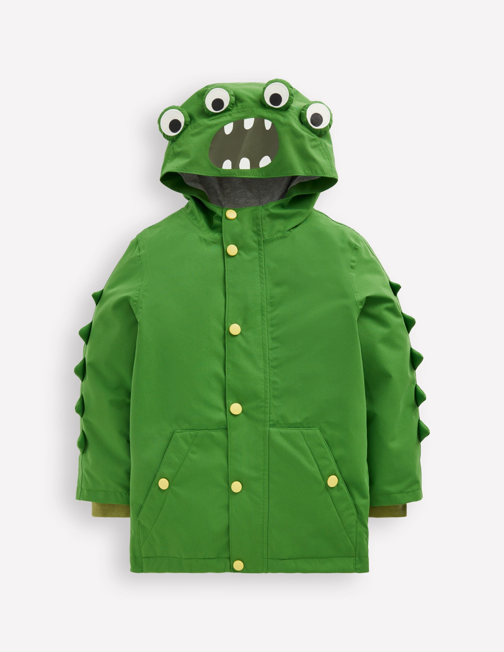 ジャケット・アウター RAINMAKER FUNCTIONAL BOA MONSTER PARKA Novelty Waterproof Jacket - Broccoli Monster | Boden UK