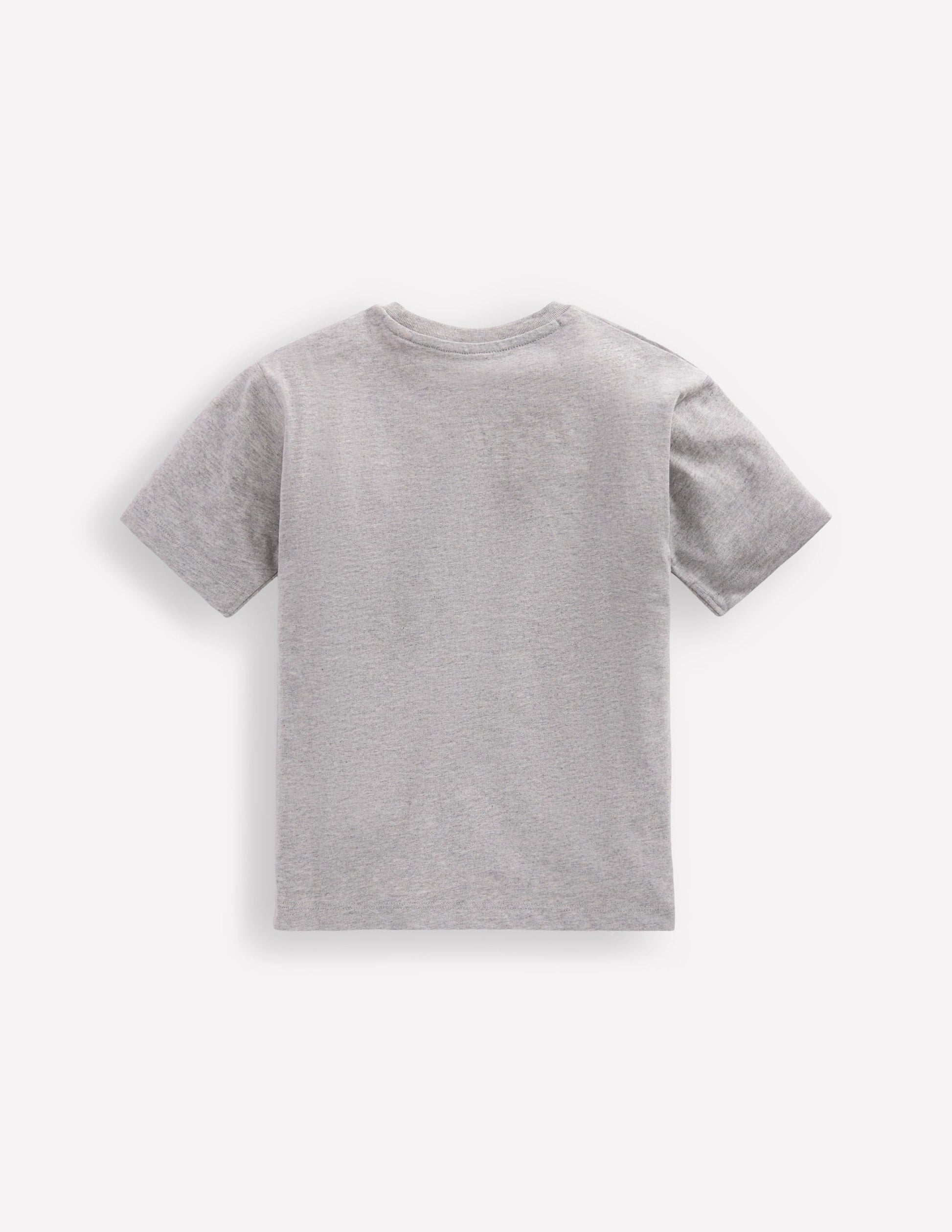 Relaxed Embroidered T-shirt-Grey Marl Space-2
