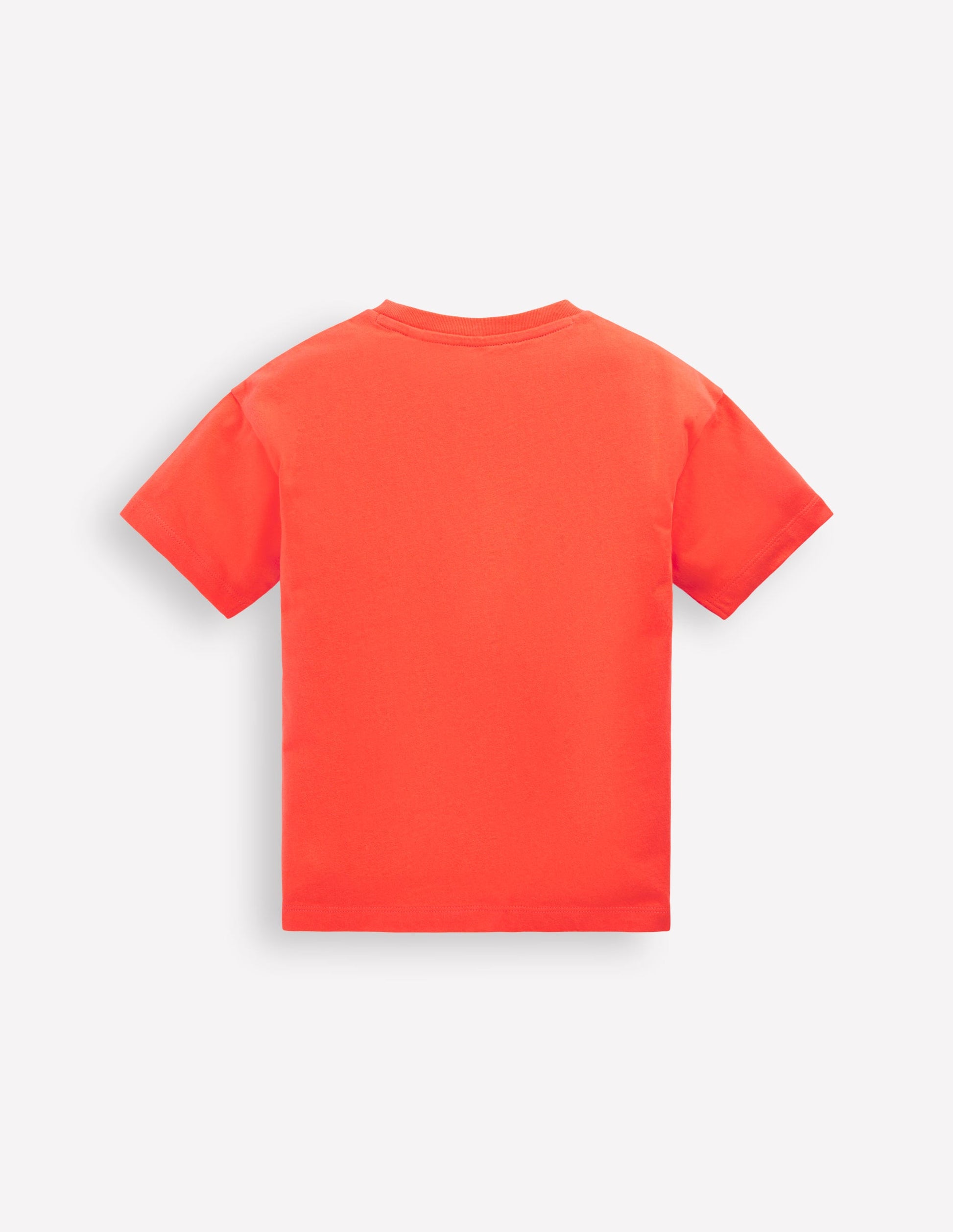 Badge T-Shirt-Coral Orange Dinos-2
