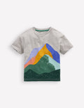 Relaxed Graphic T-shirt-Mountains
