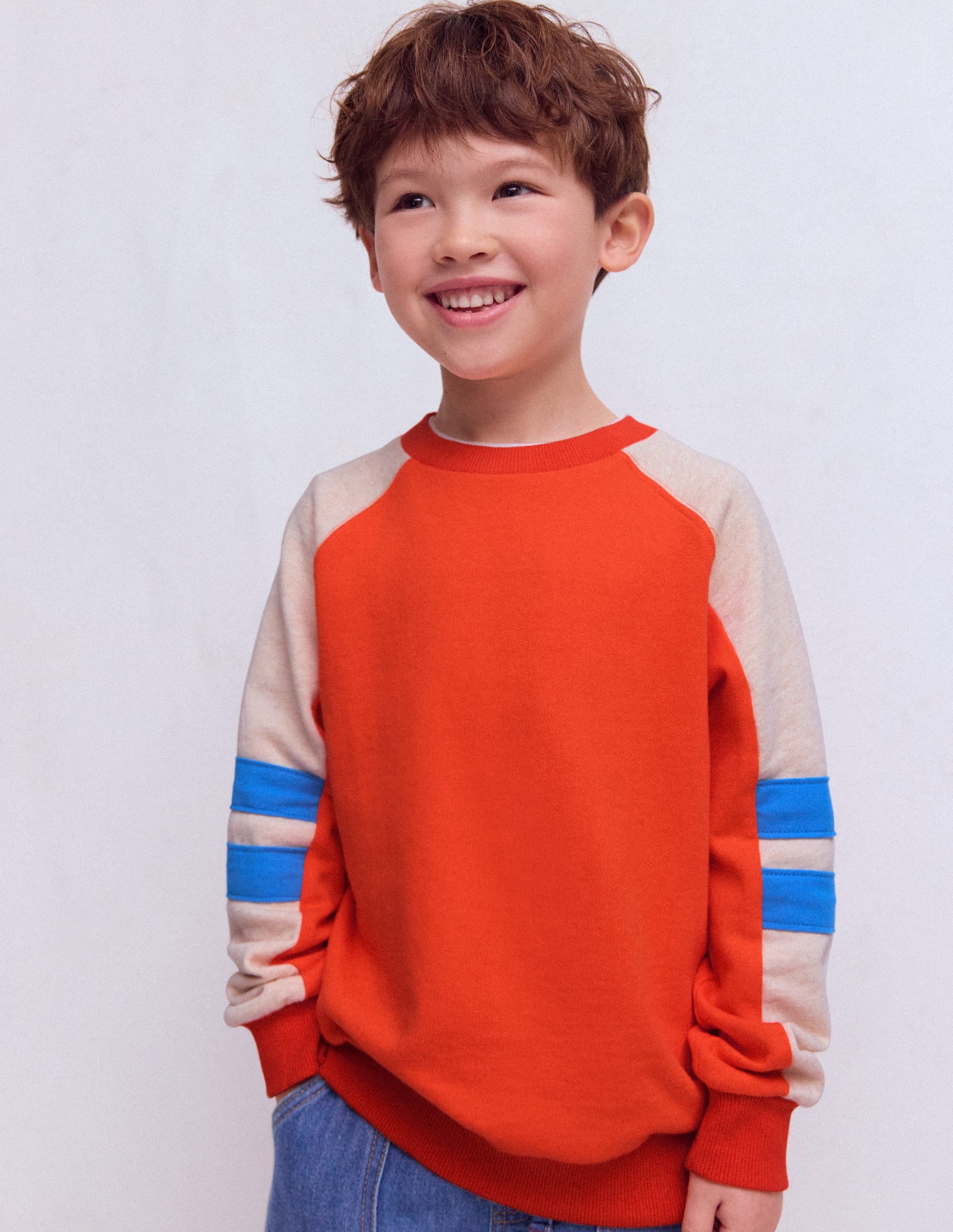 Colourblock Sleeve Sweatshirt-FIESTA COLOURBLOCK - Image 3