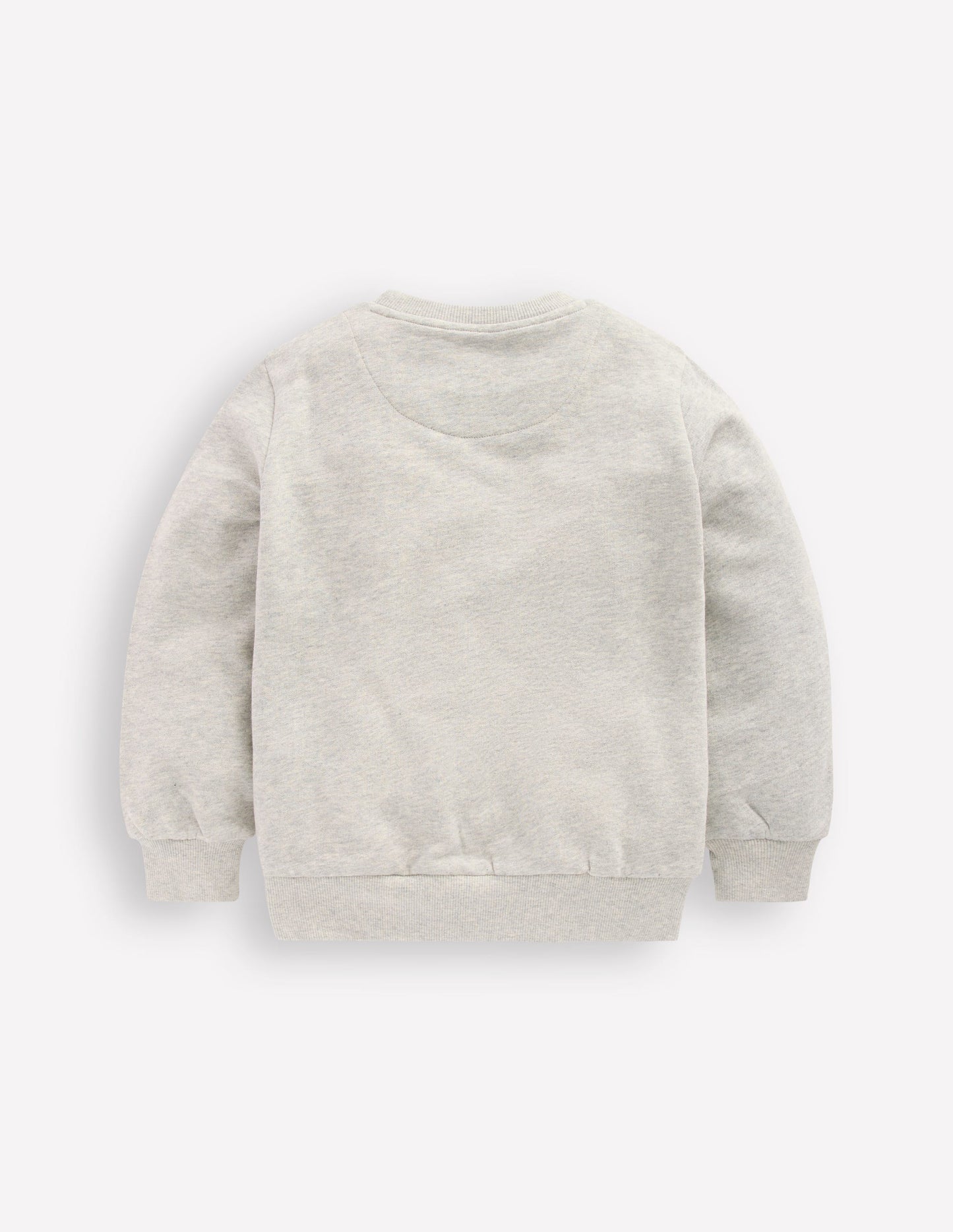 Badge Sweatshirt-GREY MARL