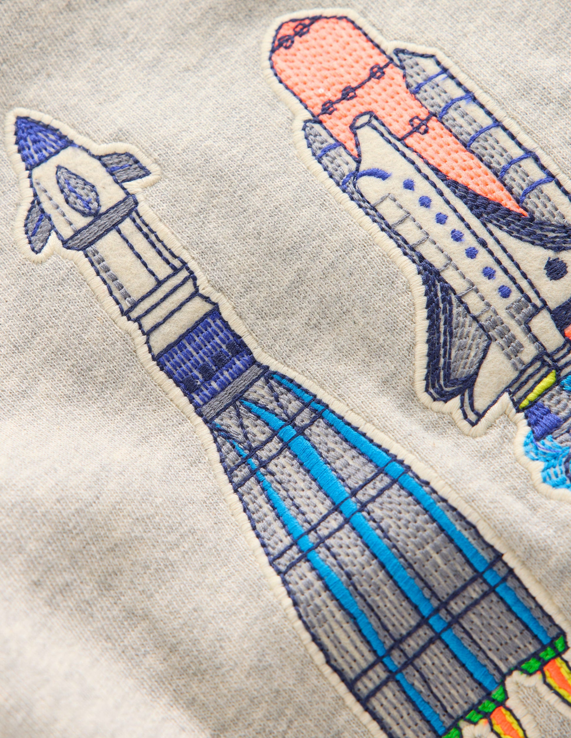 Badge Sweatshirt-GREY MARL-8