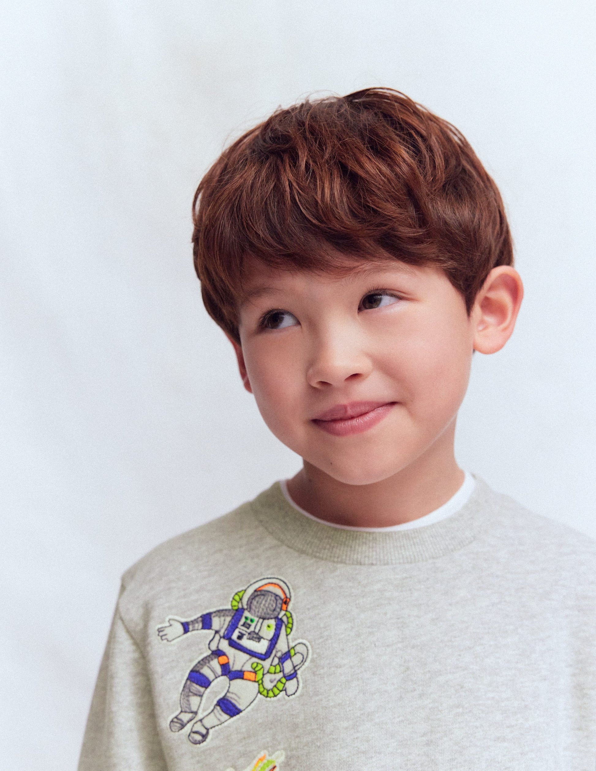 Badge Sweatshirt-GREY MARL-3