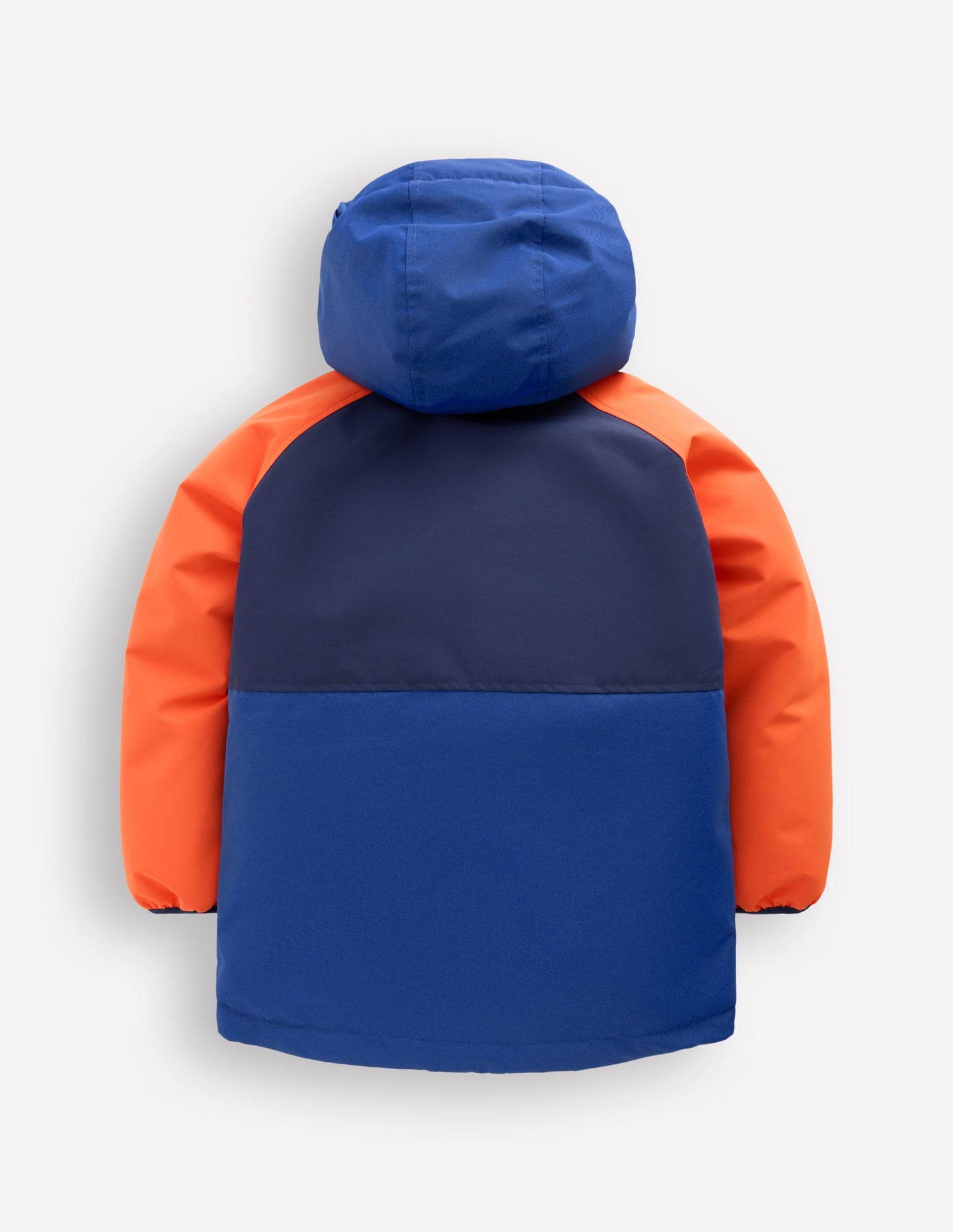 Boys Borg Lined Anorak-Orange Colour Block