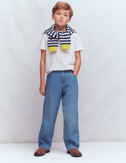 Relaxed Jeans-Mid Wash-1