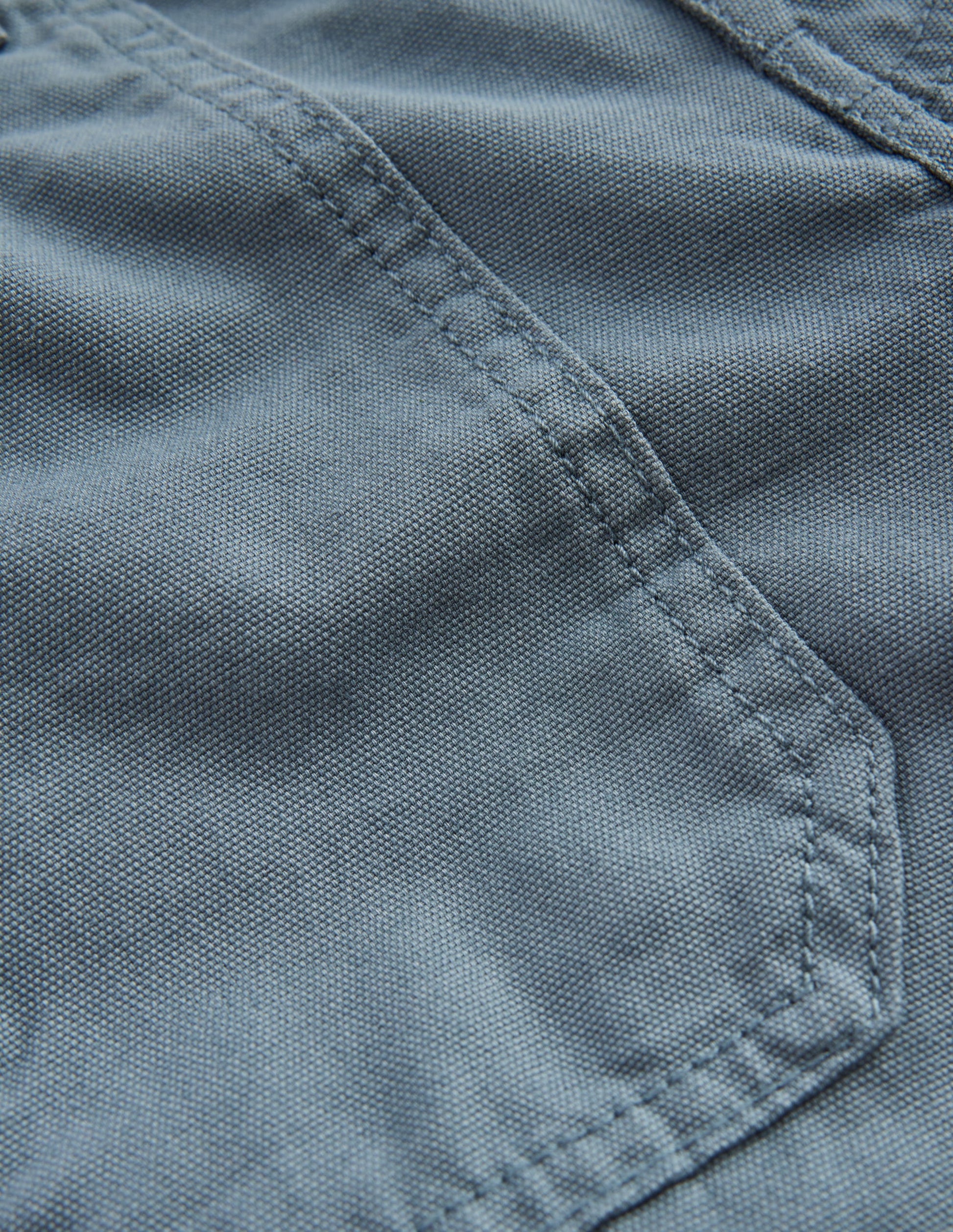Canvas Carpenter Trousers-Blue Mirage-3