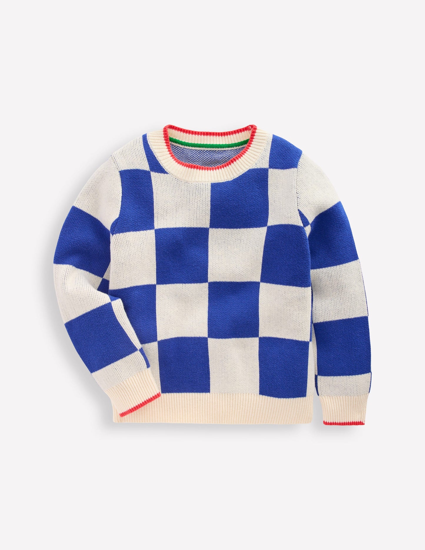 Graphic Jumper-Surf the Web Checkerboard