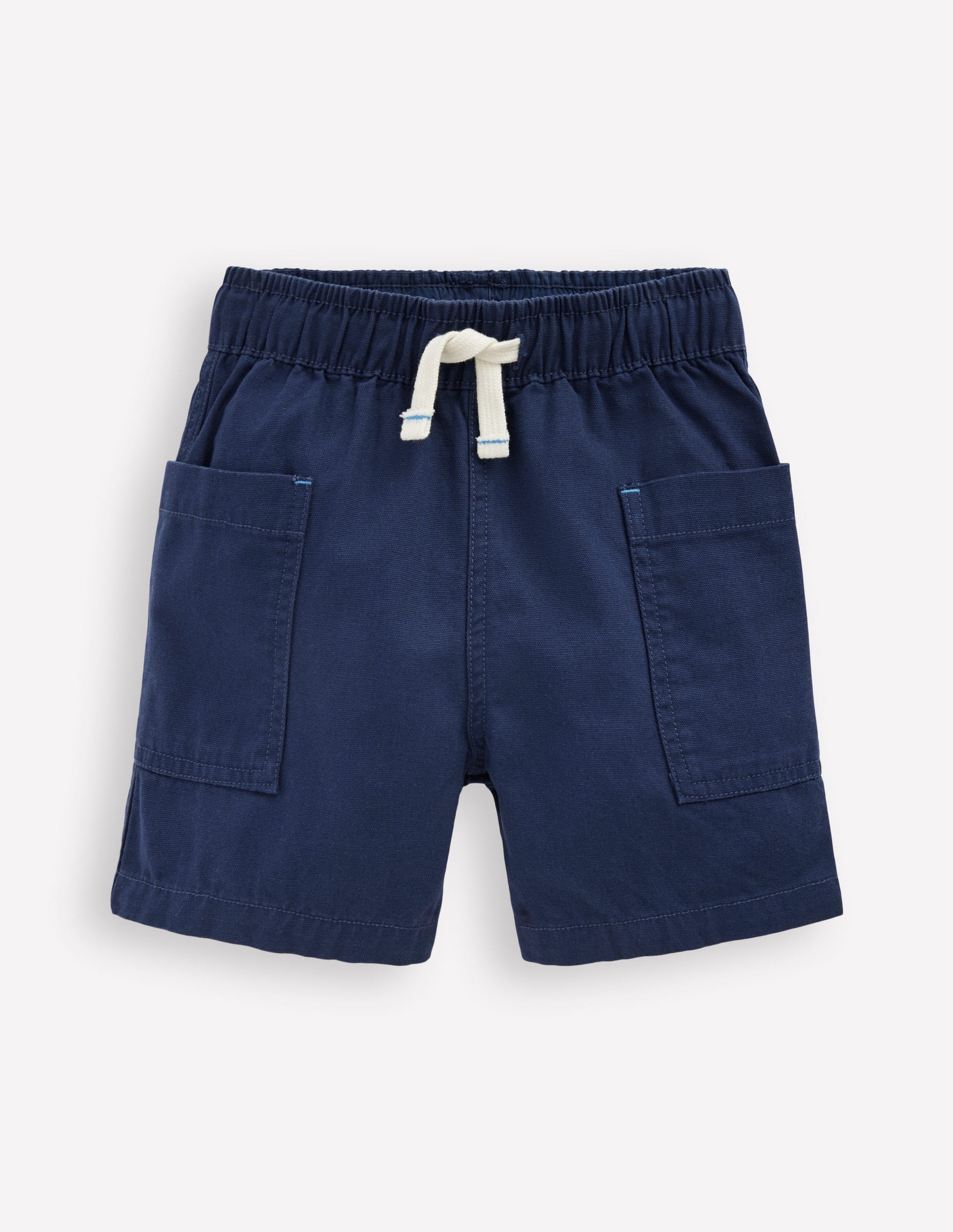 Cotton Pocket Shorts-Medieval Blue-1