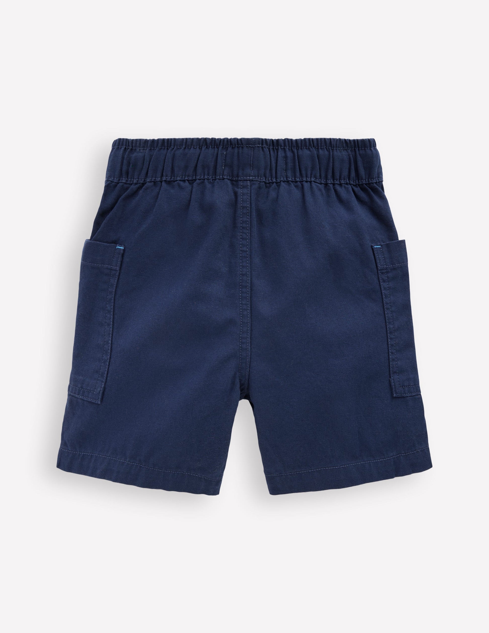 Cotton Pocket Shorts-Medieval Blue-2